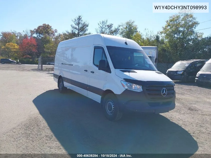 2022 Mercedes-Benz Sprinter 2500 High Roof I4 Diesel VIN: W1Y4DCHY3NT098993 Lot: 40639284