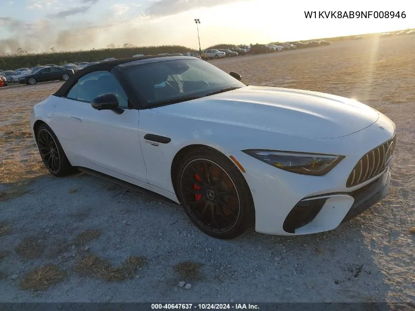 2022 Mercedes-Benz Amg Sl 55 4Matic VIN: W1KVK8AB9NF008946 Lot: 40647637