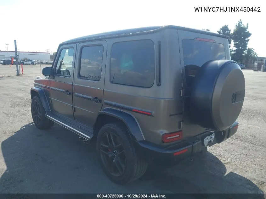 2022 Mercedes-Benz Amg G 63 4Matic VIN: W1NYC7HJ1NX450442 Lot: 40725936