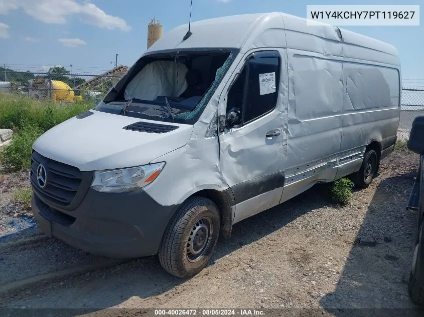 2023 Mercedes-Benz Sprinter 2500 High Roof 4-Cyl Diesel VIN: W1Y4KCHY7PT119627 Lot: 40026472