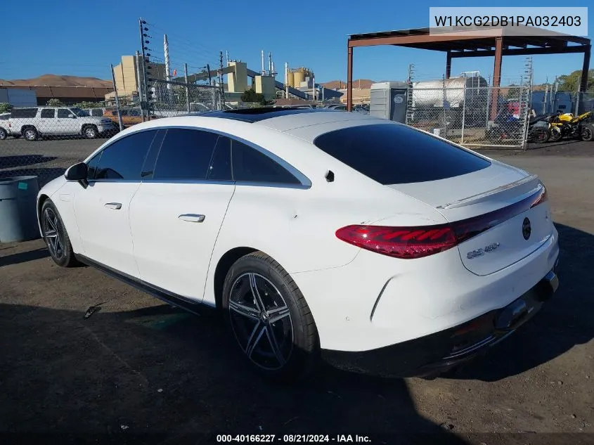 2023 Mercedes-Benz Eqs 450+ Sedan 450+ VIN: W1KCG2DB1PA032403 Lot: 40166227