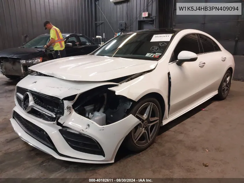 2023 Mercedes-Benz Cla 250 Coupe 4Matic VIN: W1K5J4HB3PN409094 Lot: 40182611