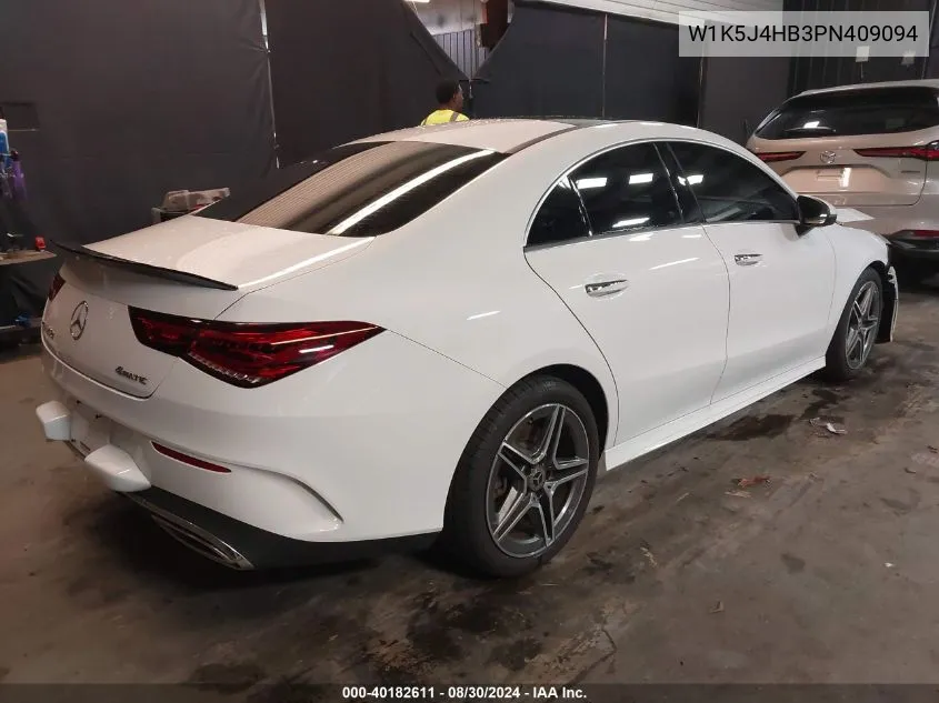 2023 Mercedes-Benz Cla 250 Coupe 4Matic VIN: W1K5J4HB3PN409094 Lot: 40182611