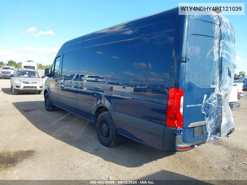 2023 Mercedes-Benz Sprinter 2500 High Roof 4-Cyl Diesel Ho VIN: W1Y4NDHY4PT121039 Lot: 40315869