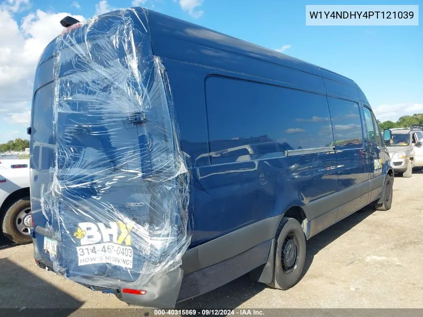 2023 Mercedes-Benz Sprinter 2500 High Roof 4-Cyl Diesel Ho VIN: W1Y4NDHY4PT121039 Lot: 40315869