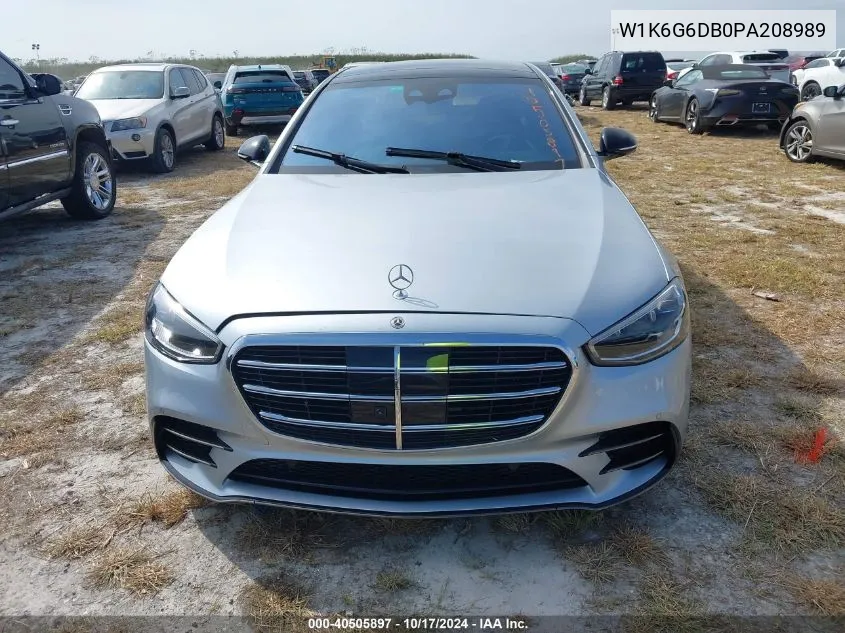 2023 Mercedes-Benz S 500 4Matic VIN: W1K6G6DB0PA208989 Lot: 40505897