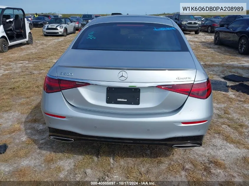 2023 Mercedes-Benz S 500 4Matic VIN: W1K6G6DB0PA208989 Lot: 40505897