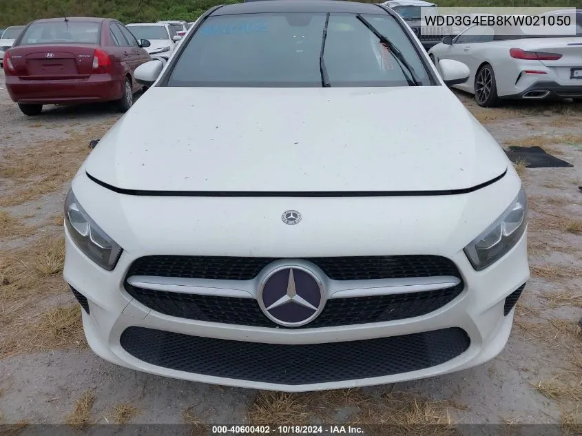 2019 Mercedes-Benz A 220 220 VIN: WDD3G4EB8KW021050 Lot: 40600402