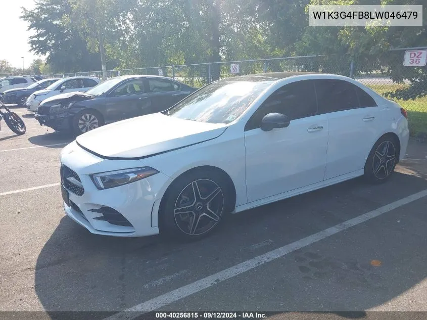 2020 Mercedes-Benz A 220 4Matic VIN: W1K3G4FB8LW046479 Lot: 40256815