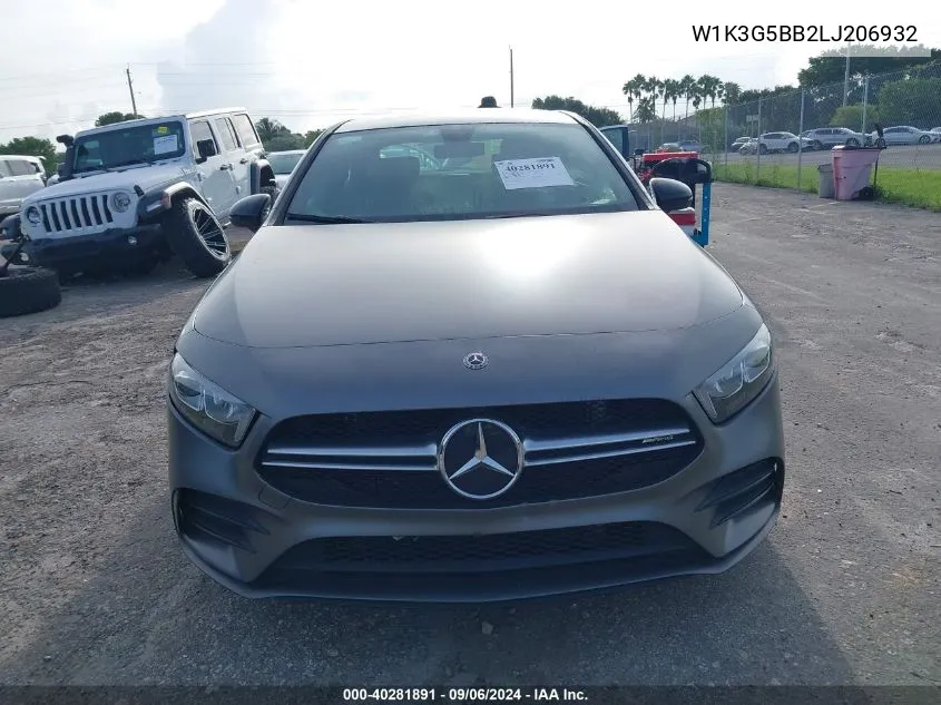 2020 Mercedes-Benz Amg A 35 4Matic VIN: W1K3G5BB2LJ206932 Lot: 40281891