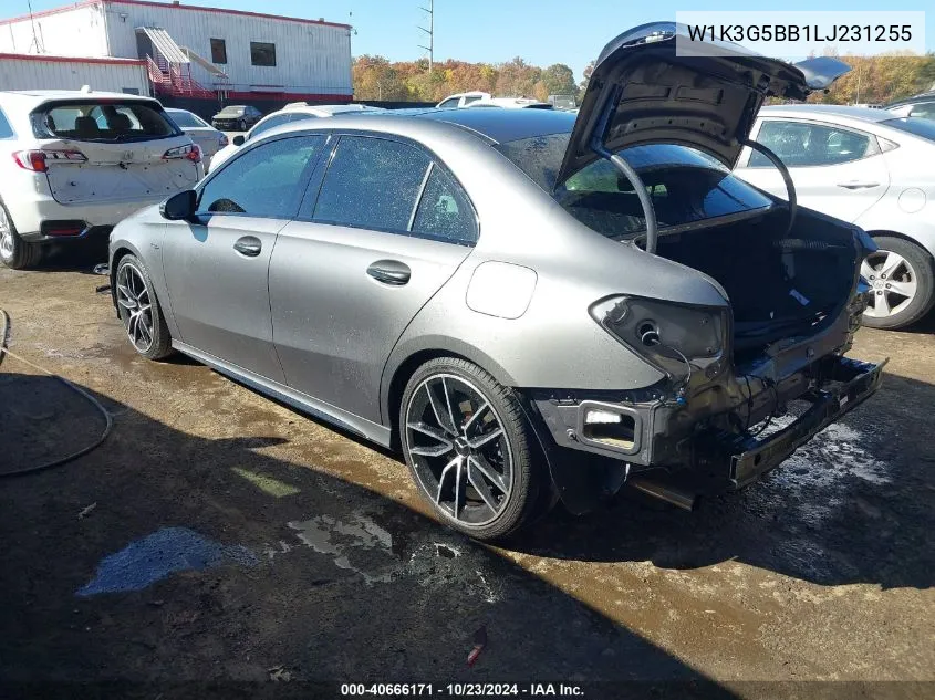 2020 Mercedes-Benz Amg A 35 4Matic VIN: W1K3G5BB1LJ231255 Lot: 40666171