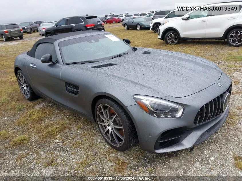 2018 Mercedes-Benz Amg Gt VIN: WDDYK7HA8JA019349 Lot: 40518539