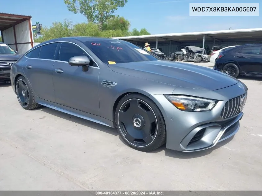 2019 Mercedes-Benz Amg Gt 63 4-Door Coupe S VIN: WDD7X8KB3KA005607 Lot: 40154377