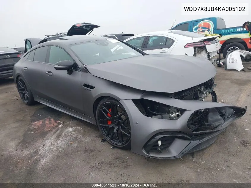 2019 Mercedes-Benz Amg Gt 63 4-Door Coupe VIN: WDD7X8JB4KA005102 Lot: 40611523