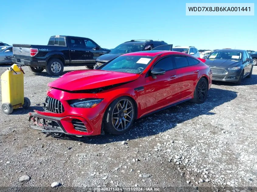 2019 Mercedes-Benz Amg Gt Amg Gt 63 VIN: WDD7X8JB6KA001441 Lot: 40821133