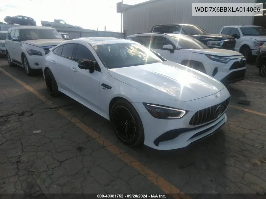 2020 Mercedes-Benz Amg Gt 53 4-Door Coupe VIN: WDD7X6BBXLA014066 Lot: 40381752