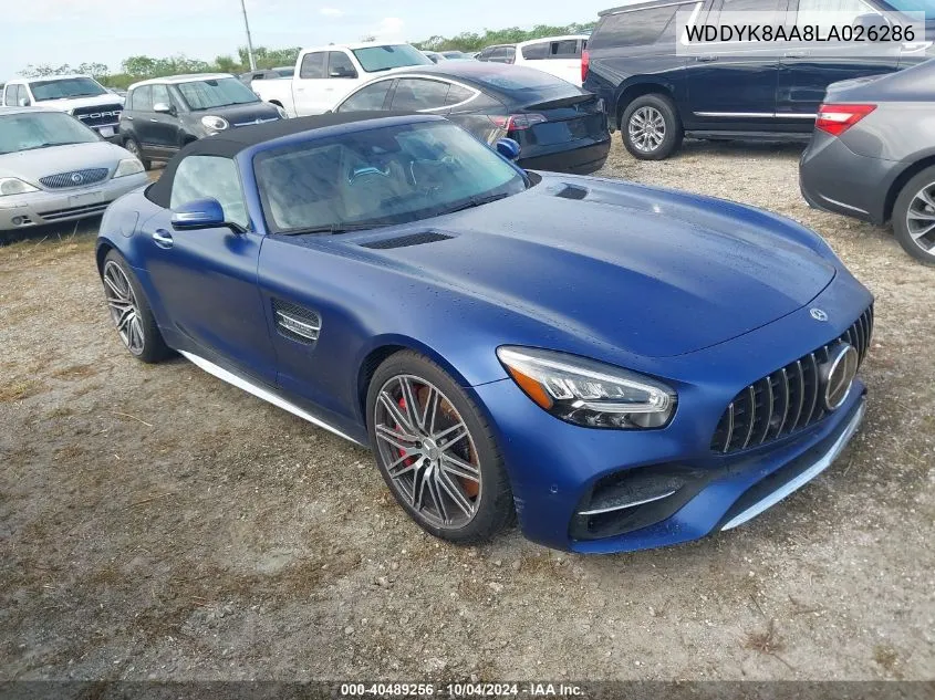 2020 Mercedes-Benz Amg Gt C Roadster VIN: WDDYK8AA8LA026286 Lot: 40489256