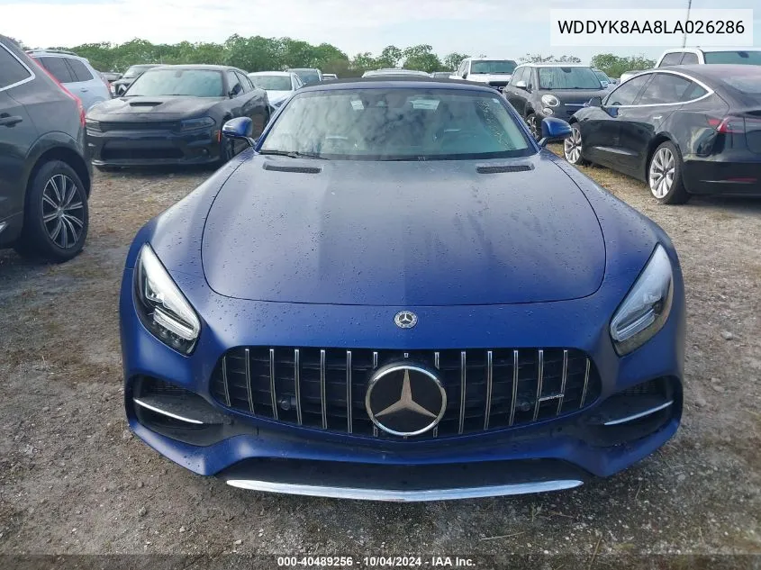 2020 Mercedes-Benz Amg Gt C Roadster VIN: WDDYK8AA8LA026286 Lot: 40489256