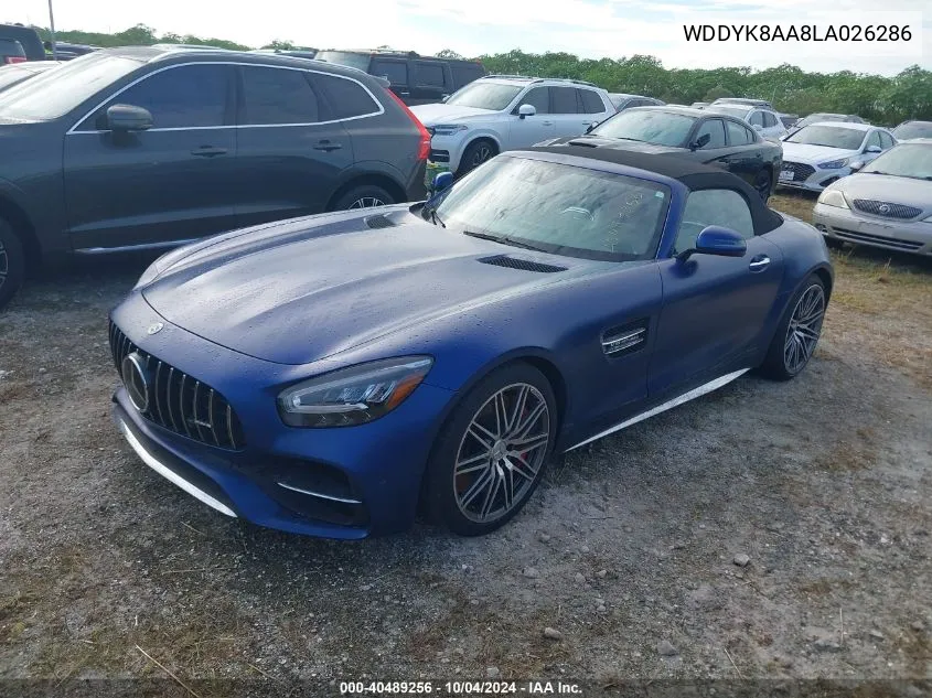 2020 Mercedes-Benz Amg Gt C Roadster VIN: WDDYK8AA8LA026286 Lot: 40489256