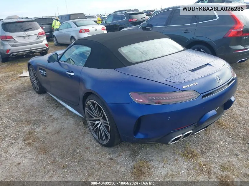 2020 Mercedes-Benz Amg Gt C Roadster VIN: WDDYK8AA8LA026286 Lot: 40489256