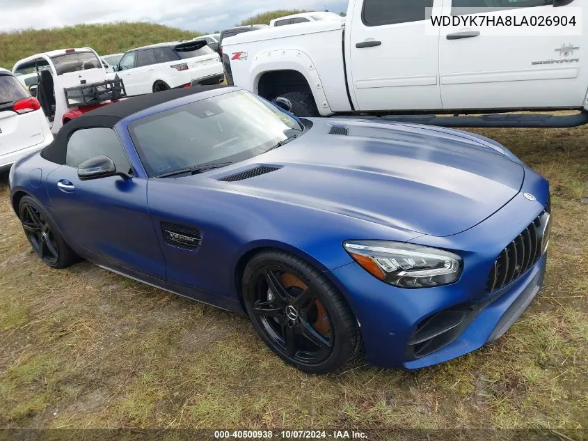 2020 Mercedes-Benz Amg Gt Roadster VIN: WDDYK7HA8LA026904 Lot: 40500938