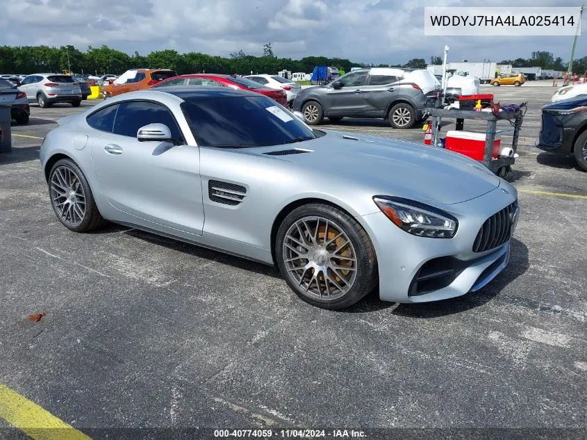 2020 Mercedes-Benz Amg Gt Coupe VIN: WDDYJ7HA4LA025414 Lot: 40774059