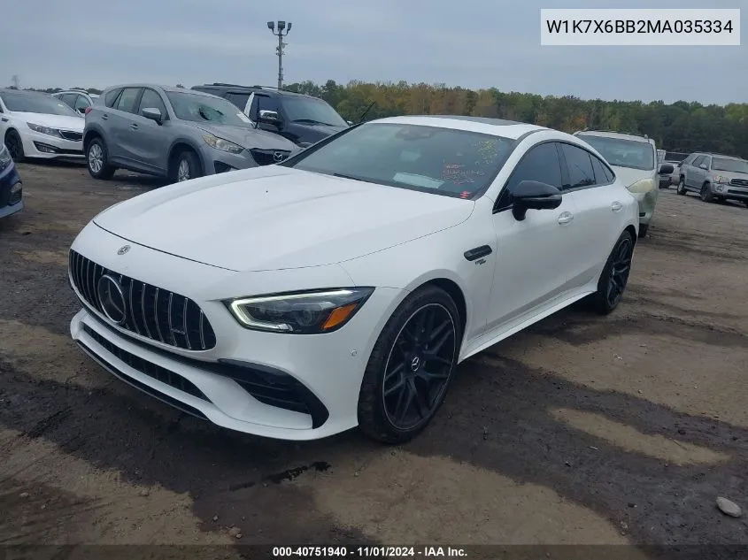 2021 Mercedes-Benz Amg Gt 53 4-Door Coupe VIN: W1K7X6BB2MA035334 Lot: 40751940