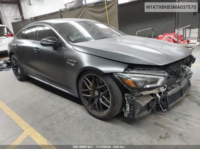 2021 Mercedes-Benz Amg Gt 63 4-Door Coupe S VIN: W1K7X8KB3MA037573 Lot: 40867431