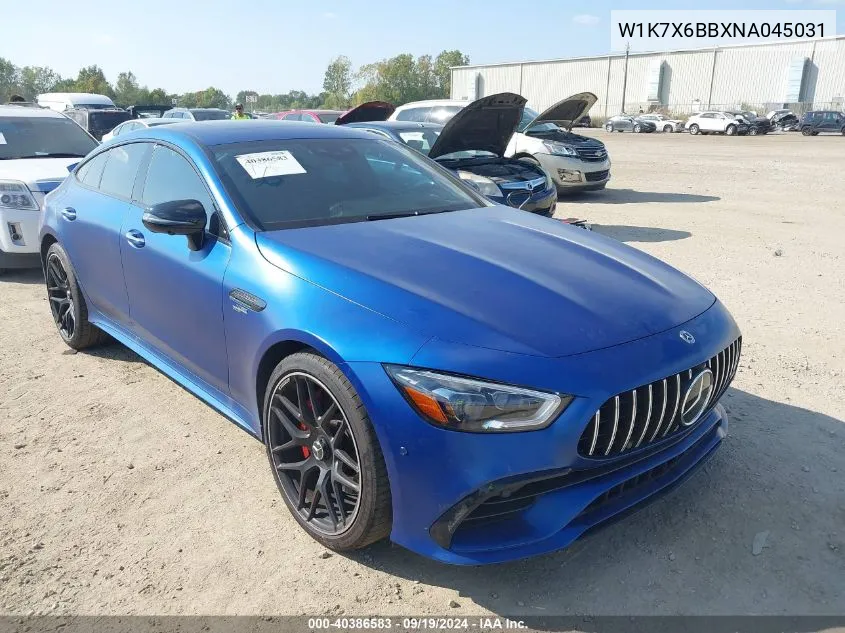 2022 Mercedes-Benz Amg Gt 53 4-Door Coupe VIN: W1K7X6BBXNA045031 Lot: 40386583