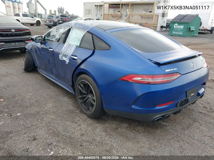 2022 Mercedes-Benz Amg Gt 43 VIN: W1K7X5KB3NA051117 Lot: 40455076