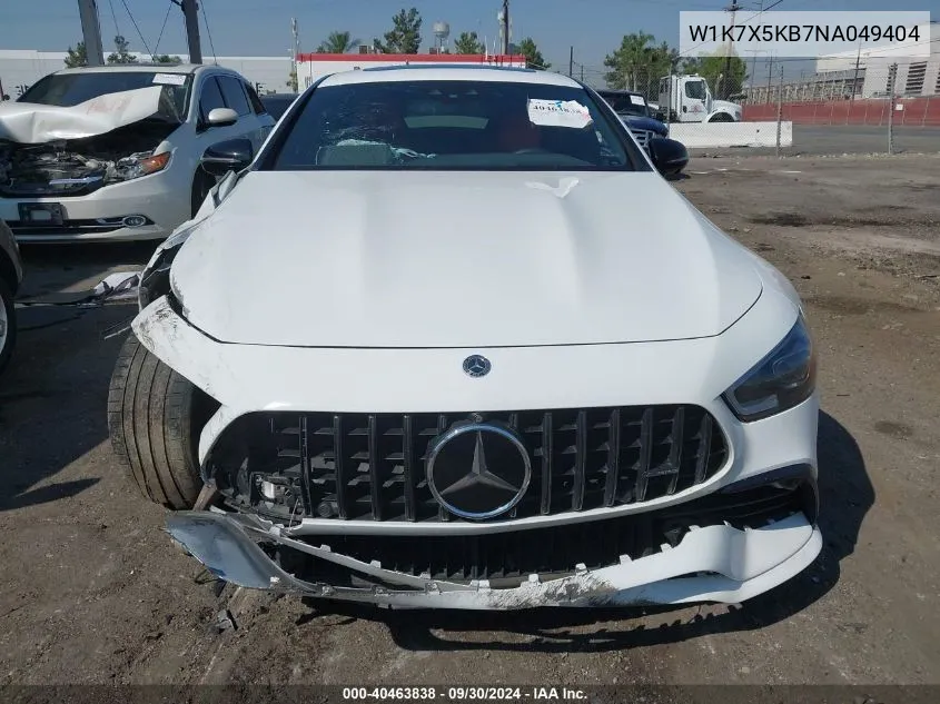 2022 Mercedes-Benz Amg Gt 43 VIN: W1K7X5KB7NA049404 Lot: 40463838