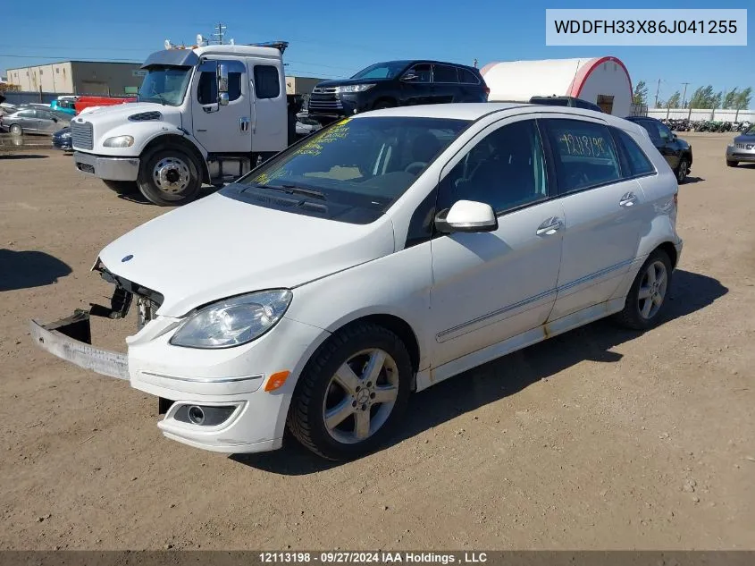 2006 Mercedes-Benz B-Class VIN: WDDFH33X86J041255 Lot: 12113198