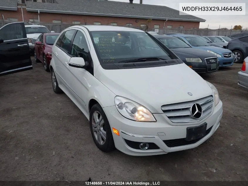 2009 Mercedes-Benz B-Class VIN: WDDFH33X29J464465 Lot: 12148658