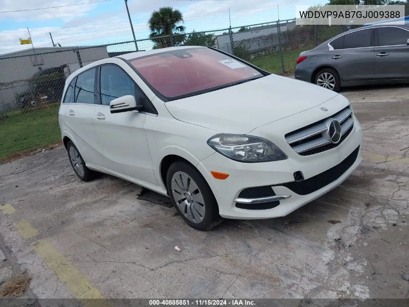 2016 Mercedes-Benz B 250E VIN: WDDVP9AB7GJ009388 Lot: 40885851