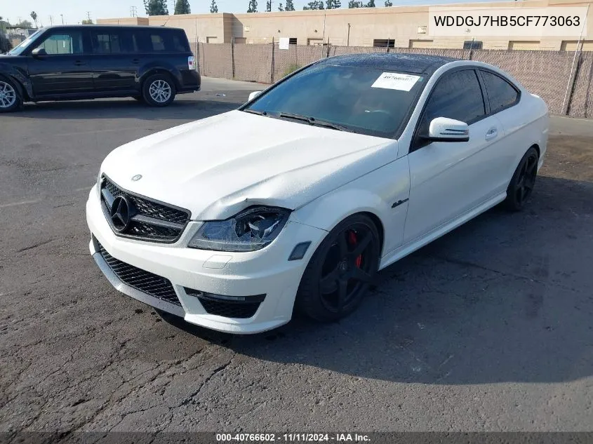 2012 Mercedes-Benz C 63 Amg VIN: WDDGJ7HB5CF773063 Lot: 40766602