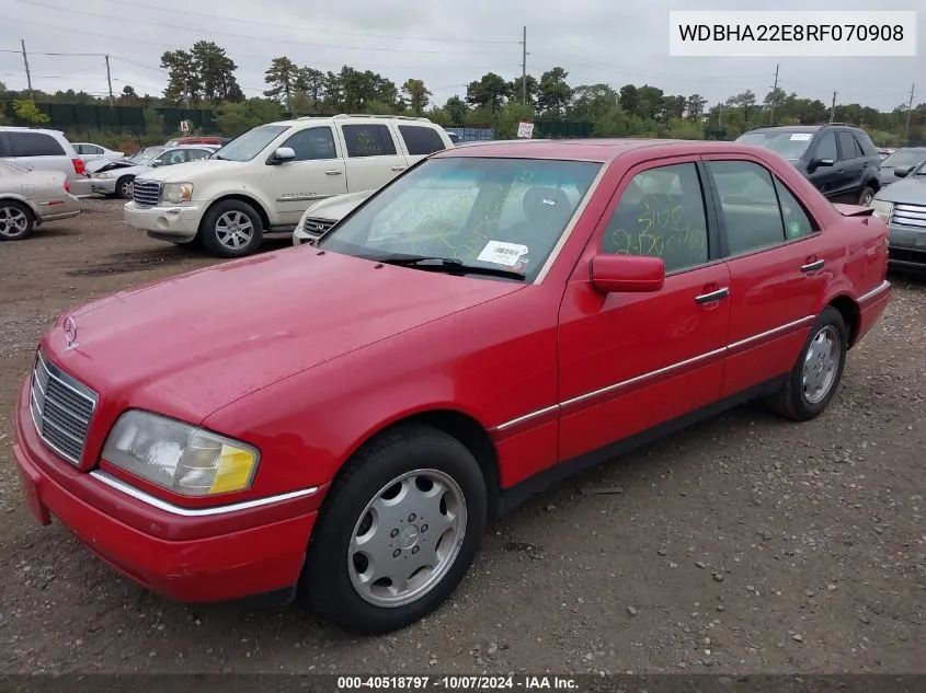 1994 Mercedes-Benz C 220 VIN: WDBHA22E8RF070908 Lot: 40518797