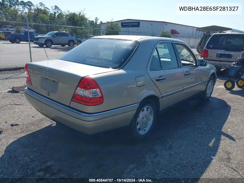 1995 Mercedes-Benz C 280 VIN: WDBHA28E6SF281327 Lot: 40544707