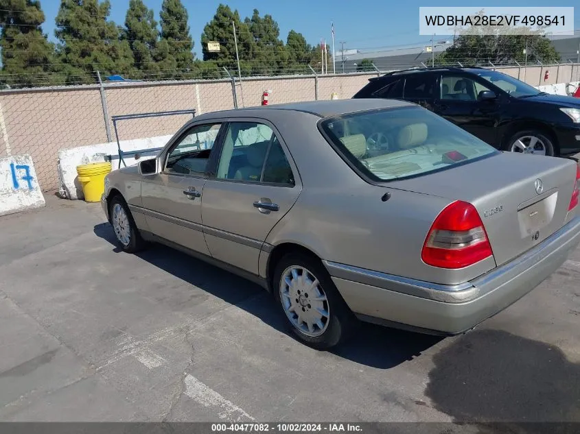 1997 Mercedes-Benz C 280 VIN: WDBHA28E2VF498541 Lot: 40477082