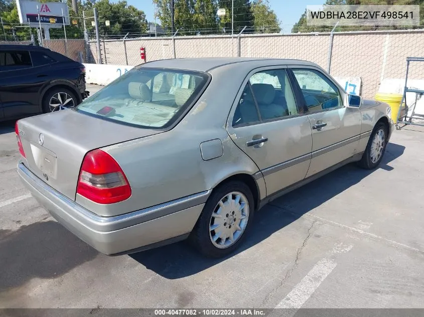 1997 Mercedes-Benz C 280 VIN: WDBHA28E2VF498541 Lot: 40477082