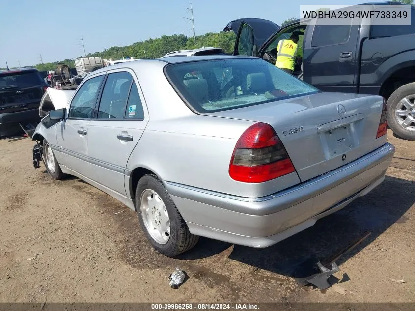 1998 Mercedes-Benz C 280 VIN: WDBHA29G4WF738349 Lot: 39986258