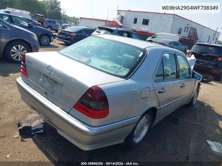 1998 Mercedes-Benz C 280 VIN: WDBHA29G4WF738349 Lot: 39986258