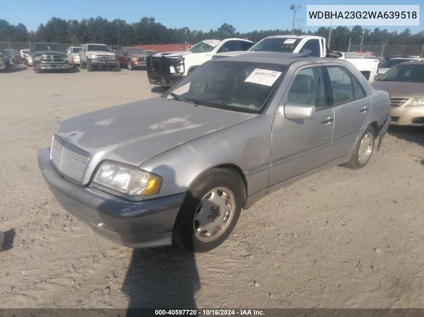 1998 Mercedes-Benz C 230 VIN: WDBHA23G2WA639518 Lot: 40597720