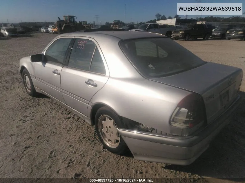 1998 Mercedes-Benz C 230 VIN: WDBHA23G2WA639518 Lot: 40597720