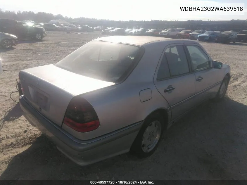 1998 Mercedes-Benz C 230 VIN: WDBHA23G2WA639518 Lot: 40597720