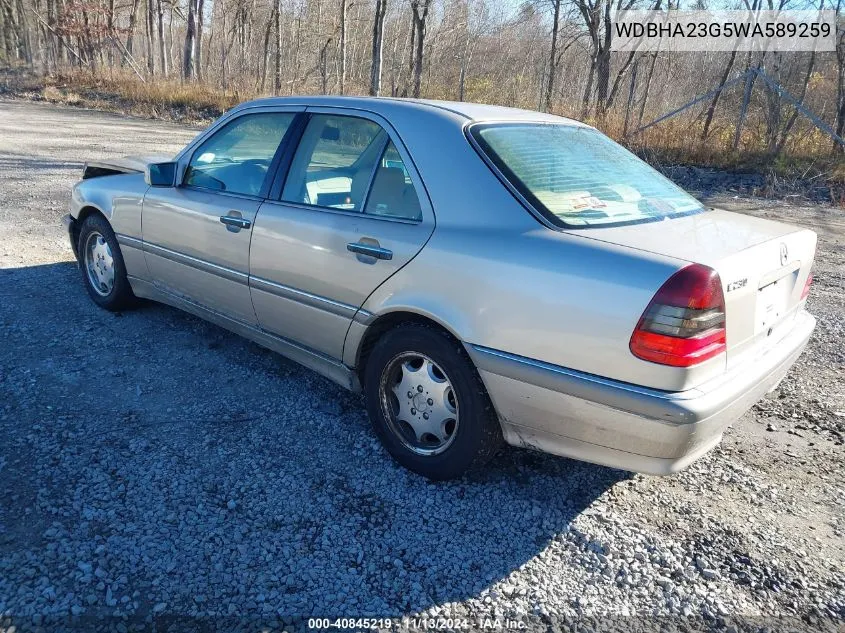 1998 Mercedes-Benz C 230 VIN: WDBHA23G5WA589259 Lot: 40845219