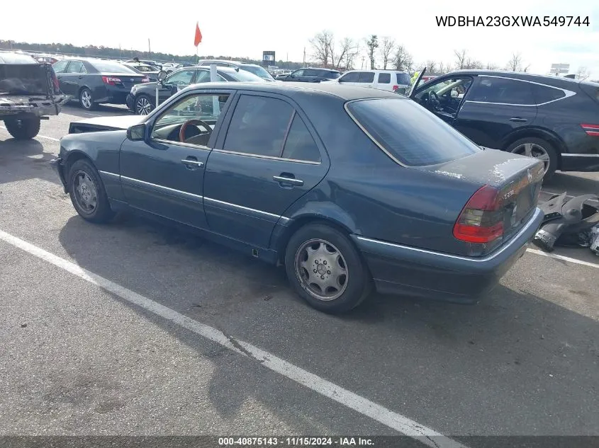 1998 Mercedes-Benz C 230 VIN: WDBHA23GXWA549744 Lot: 40875143