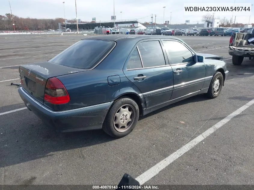 1998 Mercedes-Benz C 230 VIN: WDBHA23GXWA549744 Lot: 40875143