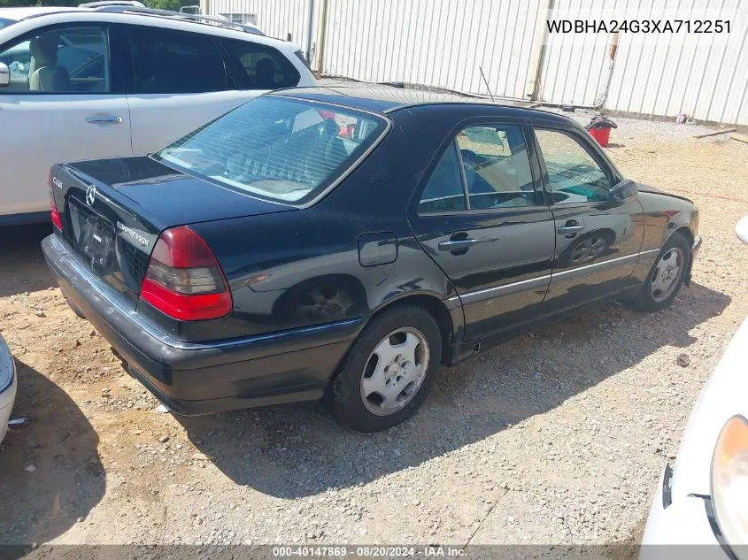 1999 Mercedes-Benz C 230 Kompressor VIN: WDBHA24G3XA712251 Lot: 40147869