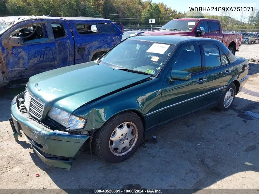 1999 Mercedes-Benz C 230 VIN: WDBHA24G9XA751071 Lot: 40525881