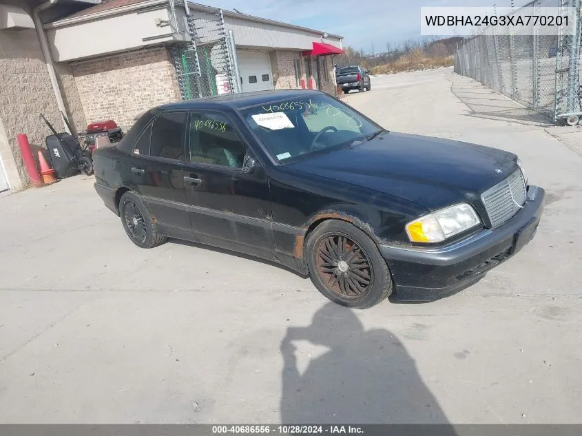 1999 Mercedes-Benz C 230 Kompressor VIN: WDBHA24G3XA770201 Lot: 40686556